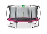 Exit Toys Trampolin , Pink , Metall, Kunststoff , rund , 267 cm , EN 71, Ce , Freizeit & Co, Gartenspielzeug, Hüpfburgen & Trampoline