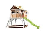 Ambia Garden Spielturm , Braun, Grün, Weiß , Holz , Hemlocktanne , 432x288x193 cm , EN 71, CE, FSC 100% , Freizeit & Co, Gartenspielzeug, Spieltürme