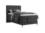 Esposa Boxspringbett , Dunkelgrau , Textil , Uni , H3 , 7-Zonen , Höhe ca. 17,5 cm , 120x200 cm , Reach, Made in EU, FSC Mix , Matratze, gepolstertes Kopfteil, Federkernmatratze, Stoffauswahl, Matratze in verschiedenen Härtegraden erhältlich , Schlafzimmer, Betten, Boxspringbetten