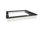 Ambia Garden Sandkasten , Schwarz, Weiß , Holz , Zeder , 126.8x17x127 cm , unisex , EN 71, CE, FSC 100% , hoher Rand, mit Holzschutz vorbehandelt , Freizeit & Co, Gartenspielzeug, Sandkästen