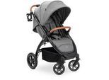 Hauck Buggy , Grau , Metall, Kunststoff, Textil , 59.5x107x85 cm , EN 1888, UV 50+ , Feststellbremse, Fußstütze abklappbar, Federung, Verdeckung abnehmbar, 5-Punkte-Gurt, Griff in Lederoptik, Transportsicherung, mit Tragegriff, Einhand-Faltmechanismus, abnehmbarer Schutzbügel , Baby on Tour, Kinderwagen, Buggys