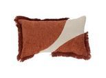 Esposa Zierkissen , Terracotta , Textil , Abstraktes , Füllung: Polyester , 30x50 cm , Oeko-Tex® Standard 100 , pflegeleicht , Heimtextilien, Wohntextilien, Kissen, Zierkissen
