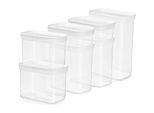 Emsa Vorratsdose »Optima 7 Stück Transparent«, (5 tlg.)