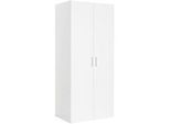 Xora Garderobenschrank , Weiß , Kunststoff , 5 Fächer , 80x185x40 cm , BQ - Bündnis für Qualität, Made in Germany, DIN EN ISO 9001 , Beimöbel erhältlich, erweiterbar, Typenauswahl, individuell planbar , Garderobe, Garderobenschränke, Garderobenschränke