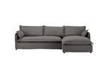 Livetastic Hussen-Ecksofa , Grau , Textil , Ottomane rechts, L-Form , 295x165 cm , Rücken echt , Wohnzimmer, Sofas & Couches, Wohnlandschaften, Ecksofas