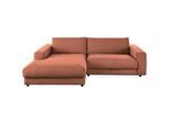 Lomoco Ecksofa , Rostfarben , Textil , Füllung: Schaumstoff, Federn , Ottomane links , 270x190 cm , Goldenes M, Dgm , erweiterbar, Typenauswahl, Fußauswahl, Lederauswahl, Stoffauswahl, seitenverkehrt erhältlich, Hocker erhältlich, Rücken echt, individuell planbar , Wohnzimmer, Sofas & Couches, Wohnlandschaften, Ecksofas
