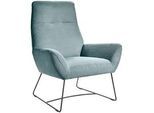 Hom`in Sessel , Hellblau , Textil , 82x102x81 cm , Blauer Engel, Goldenes M, Oeko-Tex® Standard 100, DGM-Klimapakt , Lederauswahl, Stoffauswahl , Wohnzimmer, Sessel, Sonstige Sessel