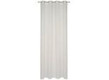 Esposa Ösenvorhang , Weiß , Textil , Uni , 135x255 cm , Textiles Vertrauen - Oeko-Tex® , Heimtextilien, Vorhänge, Fertigvorhänge, Ösenvorhänge