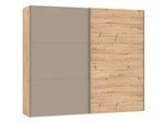 Jutzler Schwebetürenschrank , Hellbraun, Eiche Artisan , Holzwerkstoff , 3 Fächer , 253x220x65 cm , Typenauswahl, Beimöbel erhältlich, umfangreiches Zubehör erhältlich, in verschiedenen Holzarten erhältlich, in verschiedenen Größen erhältlich, in verschiedenen Holzdekoren erhältlich, individuell planbar, individuelle Frontgestaltung , Schlafzimmer, Komplette Schlafzimmer und Serien, Schlafzimmerse