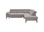 Pure Home Comfort Ecksofa , Grau , Textil, Holzwerkstoff , Füllung: Polyetherschaumkern , Ottomane rechts, nicht einzeln stellbar, Eckteil, L-Form , 272x217 cm , Blauer Engel, Goldenes M, Dgm, Oeko-Tex® Standard 100, Made in Europe, DGM-Klimapakt, DGM-Emissionslabel , Fußauswahl, Lederauswahl, Stoffauswahl, Armteilvarianten, Sitzqualitäten, seitenverkehrt erhältlich, Bettfunktion erhältlich, Hocke