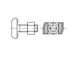 Hammerkopfschraube R 88941 HZS41/22 6ktmu. M16x50 Mu8.8 feuerverz. 25St. HALFEN