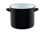Riess Kochtopf , Schwarz , Metall , 12 l , 23.5 cm , backofengeeignet, kratzfest, rostfrei, hitzebeständig , Kochgeschirr, Töpfe, Kochtöpfe