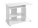 Mid.you Computertisch , Weiß , Holzwerkstoff , rechteckig , 90x71x50 cm , Stauraum, Regal , Büromöbel, Schreibtische, Computertische