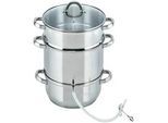 ELO Dampfentsafter , Silberfarben , Metall , 13,3 l , verkapselter Sandwichboden , Küchengeräte, Sonstige Küchengeräte