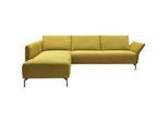 Koinor Ecksofa , Gelb , Textil , Ottomane links, L-Form , 274x207 cm , Goldenes M, Made in Germany, DIN EN ISO 9001, Dgm , Typenauswahl, Fußauswahl, Lederauswahl, Stoffauswahl, seitenverkehrt erhältlich, Hocker erhältlich, Rücken echt, individuell planbar , Wohnzimmer, Sofas & Couches, Wohnlandschaften, Ecksofas