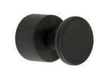 Xxxl Handtuchhaken , Schwarz , Metall , rund , 2.5 cm , Badaccessoires, Haken