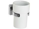 Xxxl Zahnputzbecher , Chromfarben , Metall , 0x0x0 cm , Wandbefestigung möglich , Badaccessoires, Zahnputzbecher