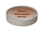 Sadena Seifenschale , Beige , Holz, Kunststoff , Bambus , Holz , 11x2.5x11 cm , Badaccessoires, Seifenschalen