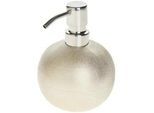Sadena Seifenspender , Goldfarben , Keramik , 10.3x14.6x10.3 cm , Metallpumpe , Badaccessoires, Seifenspender