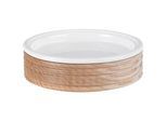 Sadena Seifenschale , Weiß, Eichefarben , Holz, Kunststoff , Eiche , 4 cm , Badaccessoires, Seifenschalen