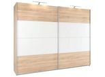 Xora Schwebetürenschrank , Weiß, Sonoma Eiche , Metall , 3 Fächer , 226x210x62 cm , Blauer Engel, Goldenes M, BQ - Bündnis für Qualität, Made in Germany , Typenauswahl, umfangreiches Zubehör erhältlich, in verschiedenen Größen erhältlich , Schlafzimmer, Komplette Schlafzimmer und Serien, Schlafzimmerserien
