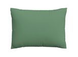 Schlafgut Kopfpolsterbezug , Grün , Textil , Uni , 60x80 cm , Grüner Punkt, Textiles Vertrauen - Oeko-Tex®, AZO-frei, Oeko-Tex® Made IN Green , bügelleicht, bügelfrei , Heimtextilien, Bezüge, Polsterbezüge