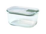 Mepal Frischhaltedose , Transparent , Kunststoff, Glas , 0,45 l , rechteckig , 13.9x9.9x7 cm , lebensmittelecht, auslaufsicher, mikrowellengeeignet, stapelbar, Deckel mit Sichtfenster , Küchenzubehör, Vorratsbehälter, Frischhaltedosen