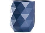 Xxxl Zahnputzbecher , Dunkelblau , Kunststoff , Graphik , 7.5x9.3x7.5 cm , Badaccessoires, Zahnputzbecher