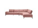Chilliano Ecksofa , Altrosa , Textil , Füllung: Faserbällchen, Polyurethan (Pur) , Ottomane rechts, L-Form , 344x271 cm , Goldenes M, Emas, Dgm , erweiterbar, Typenauswahl, Fußauswahl, Lederauswahl, Stoffauswahl, seitenverkehrt erhältlich, Hocker erhältlich, individuell planbar , Wohnzimmer, Sofas & Couches, Wohnlandschaften, Ecksofas