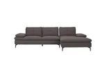 Chilliano Ecksofa , Graphitfarben , Textil , Ottomane rechts, L-Form , 301x179 cm , Goldenes M, Emas, Dgm , Typenauswahl, Lederauswahl, Stoffauswahl, seitenverkehrt erhältlich, Hocker erhältlich, Rücken echt , Wohnzimmer, Sofas & Couches, Wohnlandschaften, Ecksofas