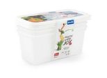 Rotho Gefrierdose , Kunststoff , 1,5 l , rechteckig , 11.8x13.6x23.3 cm , Reach, DIN EN ISO 14001, DIN EN ISO 9001 , lebensmittelecht, mit Beschriftungsfeld, stapelbar , Küchenzubehör, Vorratsbehälter, Vorratsdosen