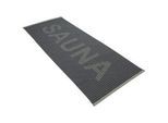 Vossen Saunatuch , Grau , Schriftzug , 80x200 cm , Oeko-Tex® Standard 100 , saugfähig, hochwertige Qualität, schadstoffgeprüft , Heimtextilien, Badtextilien, Saunatücher