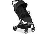 Hauck Buggy , Schwarz , Metall , 81x51.5x105 cm , EN 1888 , Feststellbremse, Fußstütze abklappbar, Federung, 5-Punkte-Gurt, Griff in Lederoptik, Transportsicherung, mit Tragegriff, Einhand-Faltmechanismus, abnehmbarer Schutzbügel , Baby On Tour, Kinderwagen, Buggys