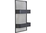 Mid.you Wandregal , Schwarz , Metall , 45x10x60 cm , Garderobe, Garderobenpaneele, Wandgarderobe