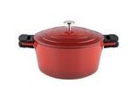 Kelomat Schmortopf , Rot , Metall , 4.7 l , backofengeeignet,backofengeeignet , Kochgeschirr, Töpfe, Schmortöpfe