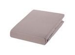 Estella Spannleintuch , Braun, Hellbraun , Textil , 100x200 cm , Textiles Vertrauen - Oeko-Tex®, Hohenstein , Rundumgummi, bügelfrei, in Übergrößen erhältlich, für Wasserbetten geeignet, rutschfest auf der Matratze , Heimtextilien, Bettwäsche & Leintücher, Leintücher, Spannleintücher