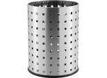 Homeware Papierkorb , Edelstahlfarben , Metall , 7 l , 27 cm , Büromöbel, Bürobedarf, Sonstiger Bürobedarf