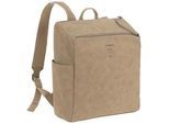 Lässig Wickelrucksack , Beige , Textil , Uni , 14x35x31 cm , Baby on Tour, Kinderwagen, Wickeltaschen & Wickelrucksäcke