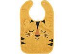Patinio Lätzchen , Gelb , Textil , Tiger , 25x40 cm , Gots, Oeko-Tex® Standard 100 , Schlafen, Babytextil-Kollektionen