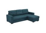 Livetastic Eckschlafsofa , Petrol , Textil , 240x160 cm , Made in Eu , Wohnzimmer, Sofas & Couches, Schlafsofas, Sonstige Schlafsofas