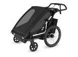 Thule Fahrradanhänger , Schwarz , Metall, Textil , 34x73x88 cm , Freizeit & Co, Sport & Fitness, Fahrradanhänger