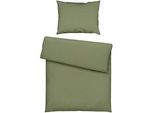 Bio:Vio Bettwäsche , Olivgrün , Textil , Uni , 140x200 cm , Textiles Vertrauen - Oeko-Tex®, Bsci, Cradle to Cradle®, V-Label Vegan, Fair Wear Foundation (Fwf) , atmungsaktiv, hautfreundlich, schadstoffgeprüft, bio , Heimtextilien, Bettwäsche & Leintücher, Bettwäsche, Sonstige Materialien