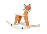 Hauck Schaukeltier , Naturfarben, Orange , Holz , 32.5x55x82 cm , unisex , EN 71 , Fußstützen, Haltegriffe , Spielzeug, Holzspielzeug