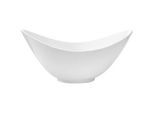 Novel Schüssel , Weiß , Keramik , Uni , oval , 20.5x13.2x30.2 cm , Lfgb , Geschirr, Schalen & Schüsseln, Keramikschalen