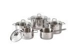 Silit Kochtopfset , Edelstahlfarben , Metall , 5-teilig , 20 cm,24 cm,16 cm , 3,3 l,5,6 l,1,5 l,1,6 l,2,5 l , Kochgeschirr, Töpfe, Topfsets