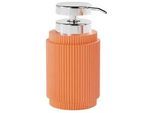 Sadena Seifenspender , Dunkelorange , Kunststoff , 8.1x15.6x8.1 cm , Kunststoffpumpe, Spender problemlos zum Nachfüllen , Badaccessoires, Seifenspender