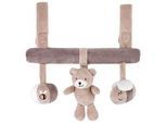 Patinio Babyschalenmobile , Braun, Creme, Beige , Textil , 28 cm , EN 71 , Geräuscheffekte, Klettbefestigung, Rassel, abnehmbaren Hängefiguren , Baby On Tour, Babyschalen, Babyschalenzubehör