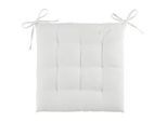 Boxxx Sitzkissen , Weiß , Textil , Uni , Füllung: Schaumstoff, Vlies,Schaumstoff, Vlies , quadratisch , 40x40 cm , formstabil, mittels Bändern zu befestigen , Heimtextilien, Wohntextilien, Sitzkissen