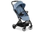 Hauck Buggy , Hellblau , Metall , 81x51.5x105 cm , EN 1888 , Feststellbremse, Fußstütze abklappbar, Federung, 5-Punkte-Gurt, Griff in Lederoptik, Transportsicherung, mit Tragegriff, Einhand-Faltmechanismus, abnehmbarer Schutzbügel , Baby On Tour, Kinderwagen, Buggys