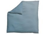 Schlafgut Bettdeckenbezug , Blau, Hellgrau , Textil , Farbverlauf , 240x220 cm , Textiles Vertrauen - Oeko-Tex®, AZO-frei, Bsci, Oeko-Tex® Standard 100 , pflegeleicht, atmungsaktiv, bügelleicht, schadstoffgeprüft, weiche und anschmiegsame Oberfläche, dicht gewebtes Garn , Heimtextilien, Bettwäsche & Leintücher, Bettwäsche, Satin-bettwäsche